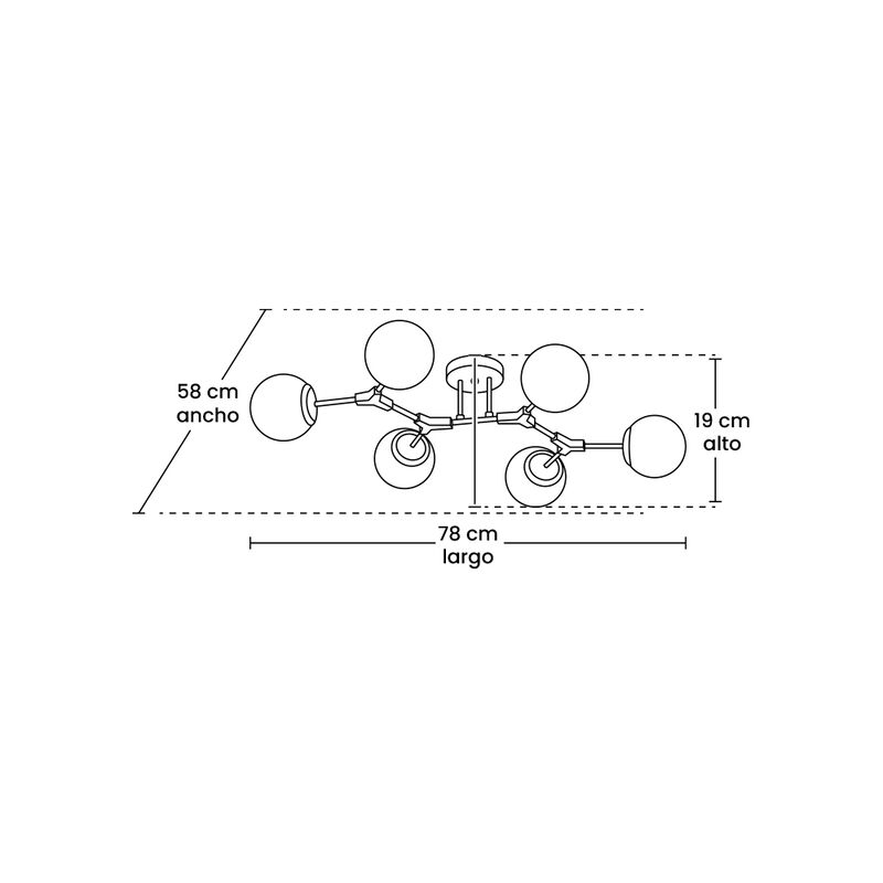 mil luces L&aacute;mpara de Techo ZIBAL 360W image number null