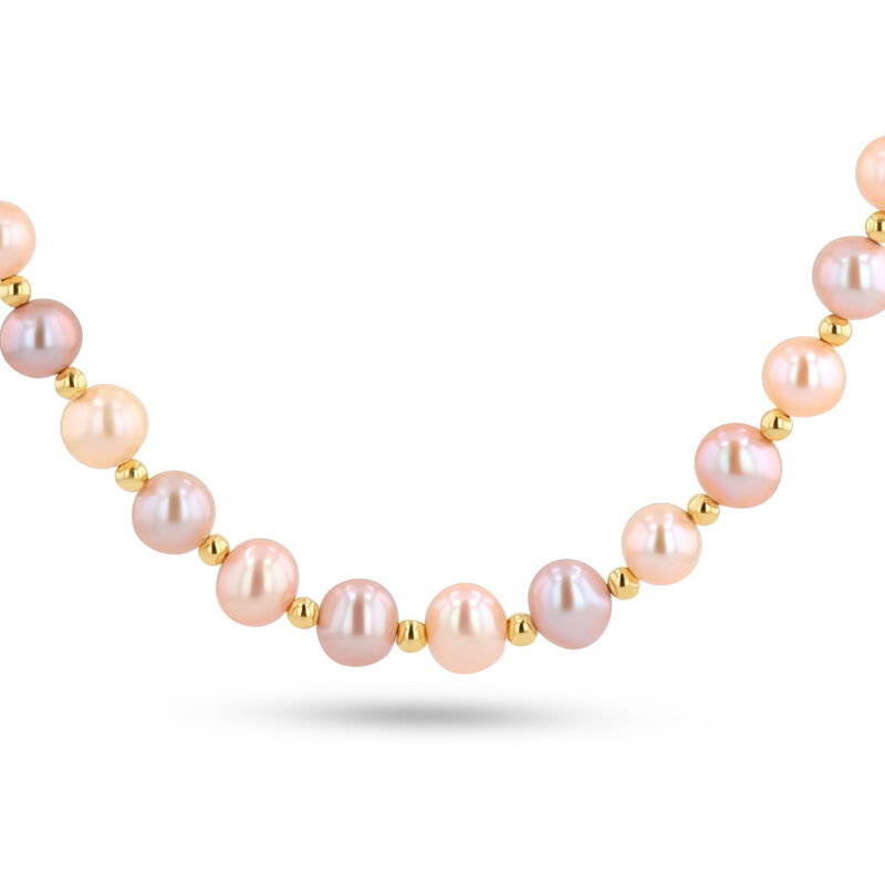 Gargantilla Oro Amarillo 14k Con Perla Multicol... image number null