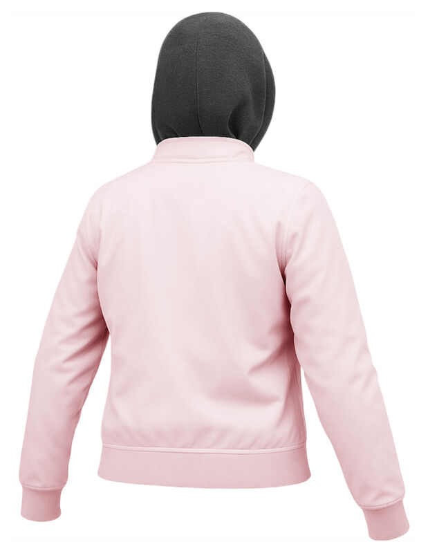 Chamarra Boomber Mujer Cuello Redondo Con Gorro image number null