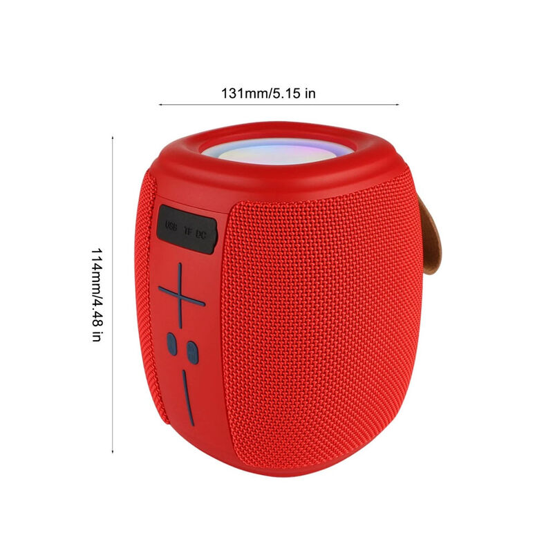 Bocina bluetooth portátil con luz led superior image number null