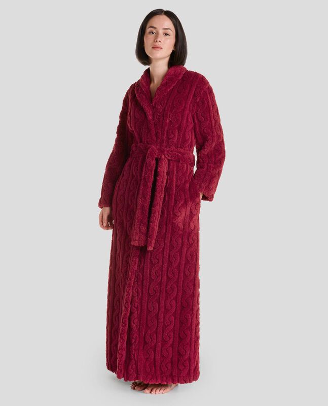 Bata Larga Trenzada Rojo image number null