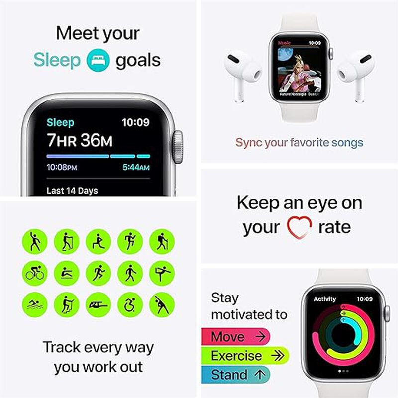 Apple Watch SE Segunda generaci&oacute;n 40mm Plata Re... image number null