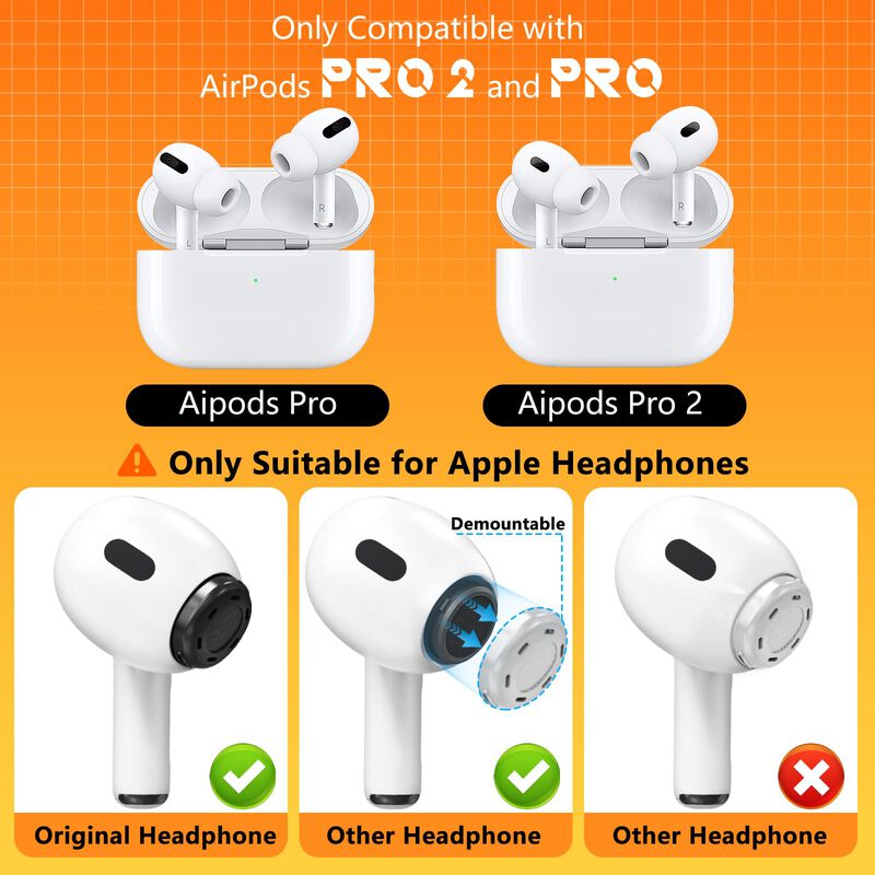 Almohadillas De Repuesto Para Airpods Pro 2nd/1... image number null