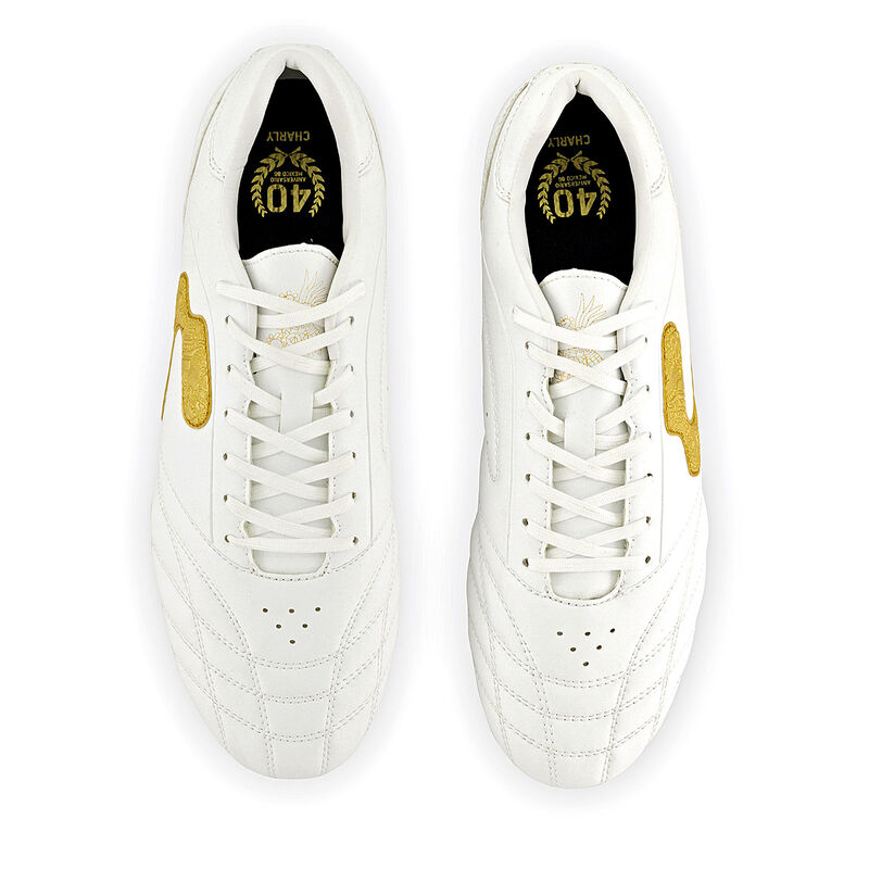 Charly tenis deportivo para hombre blanco dorad... image number null