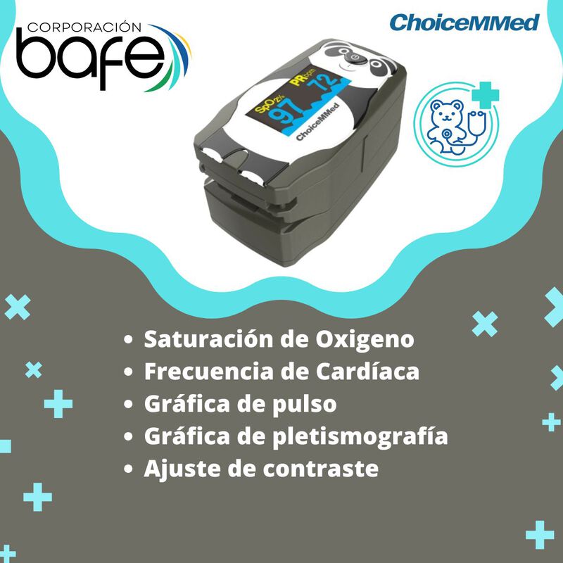 Ox&iacute;metro Digital de Pulso ChoiceMMed Pedi&aacute;trico... image number null