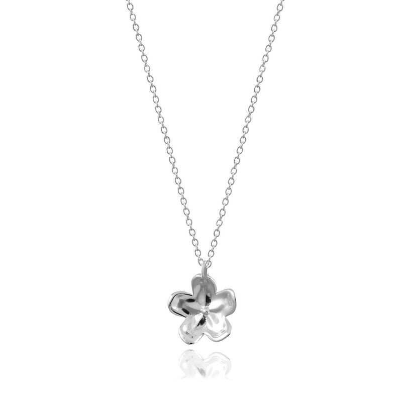 Dije Floral de Plata .925 con cadena image number null