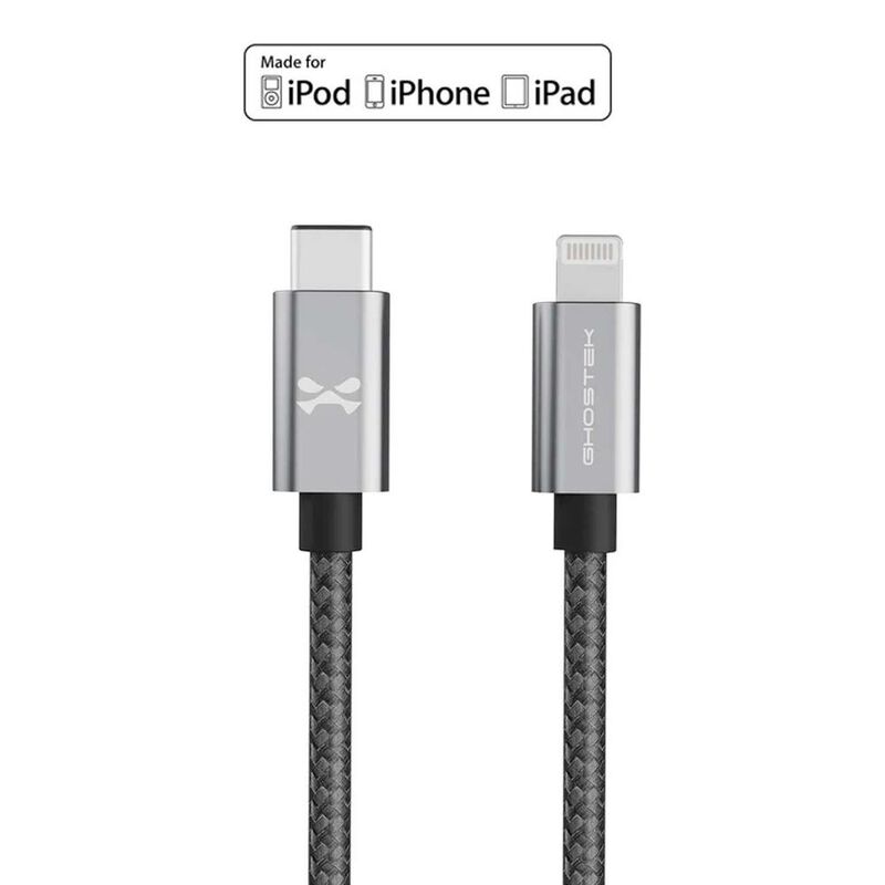 Cable Datos GHOSTEK USB-C a Lightning 1m certif... image number null