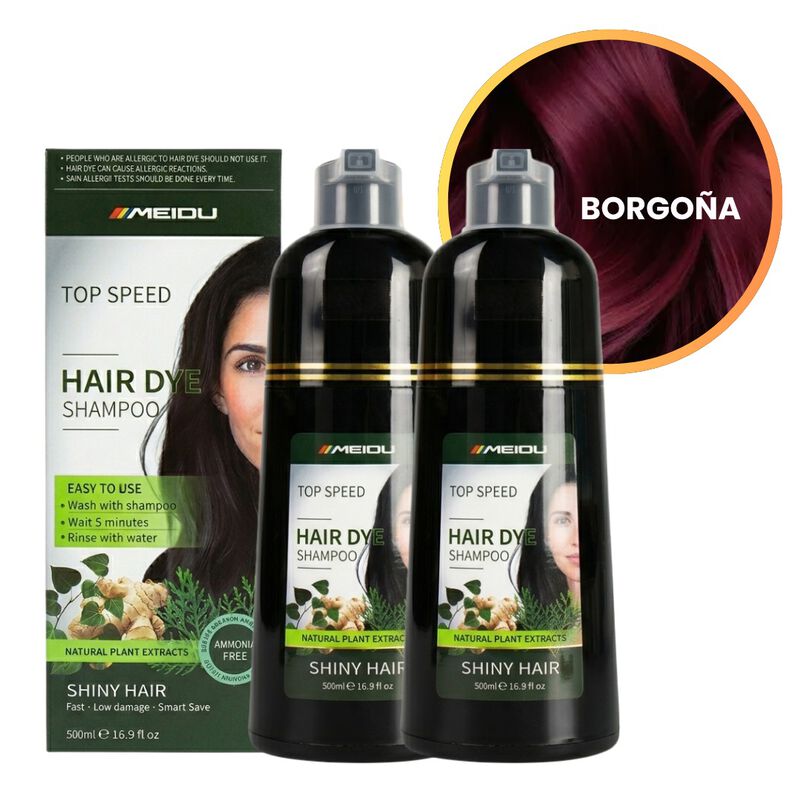 Pack 2 Shampoo Tinte Cubre Canas Jengibre 500ml... image number null