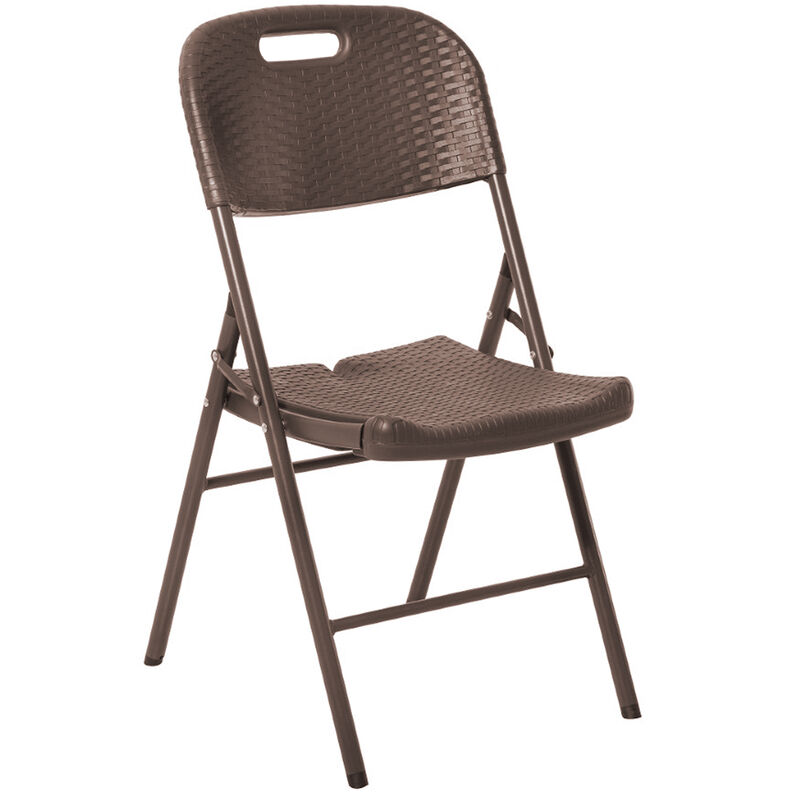 Silla Plegable Impermeable de Plástico Rattan C... image number null