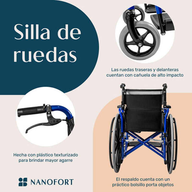 Silla Ruedas Plegable Ligera Aluminio Todo Terr... image number null