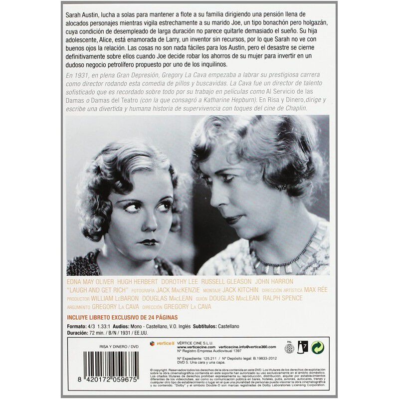 Risa Y Dinero [dvd] (1931) R&iacute;e Y Hazte Rico image number null