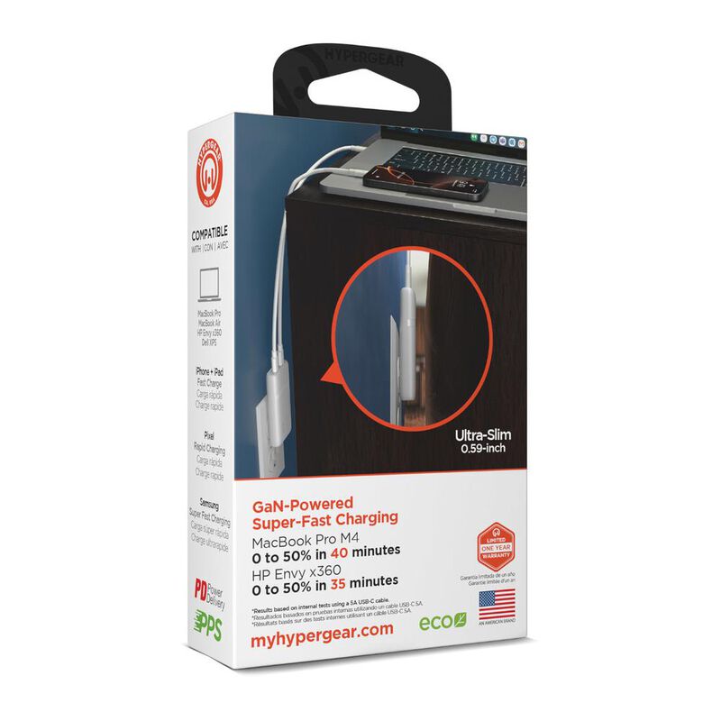 Hypergear Cargador De Pared Blanco 65w Speedboo... image number null
