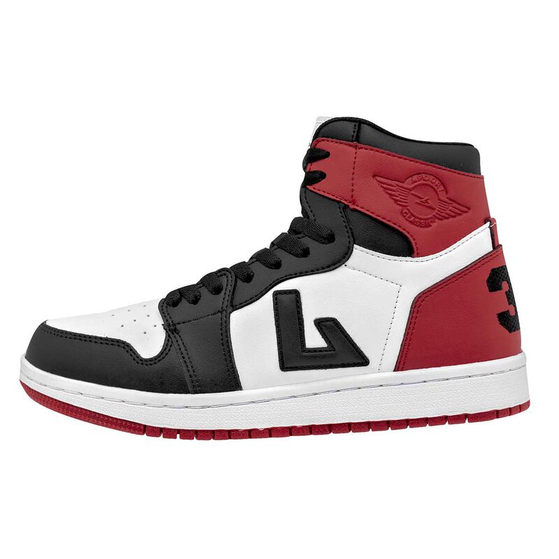 Apoort Tenis urbano para hombre blanco rojo neg... image number null