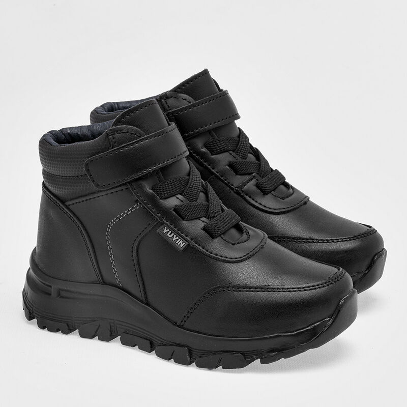 Yuyin Bota para ni&ntilde;o negro, agujeta elastica image number null