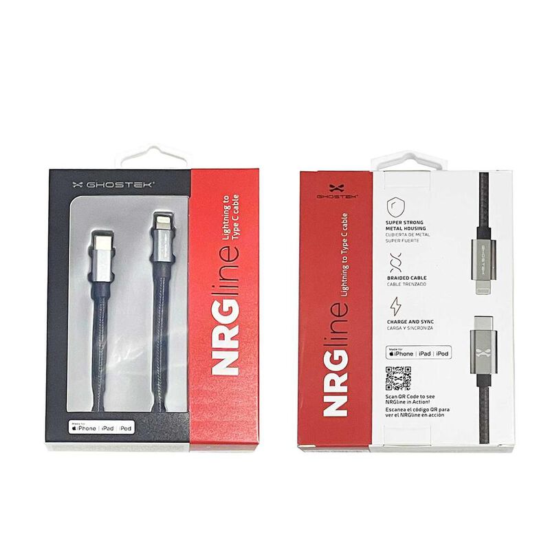 Cable Datos GHOSTEK USB-C a Lightning 1m certif... image number null