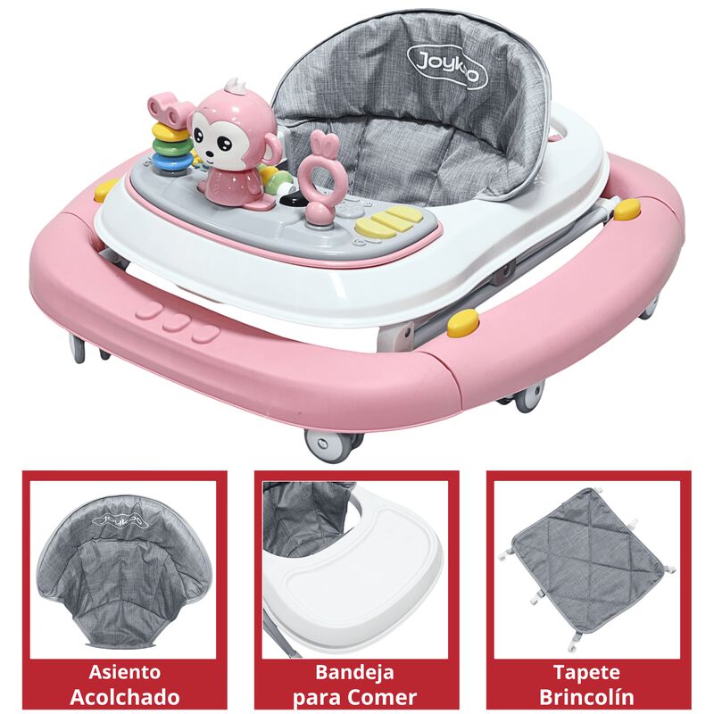 Andadera para Beb&eacute; Mecedora Mono Musical Bast&oacute;n... image number null