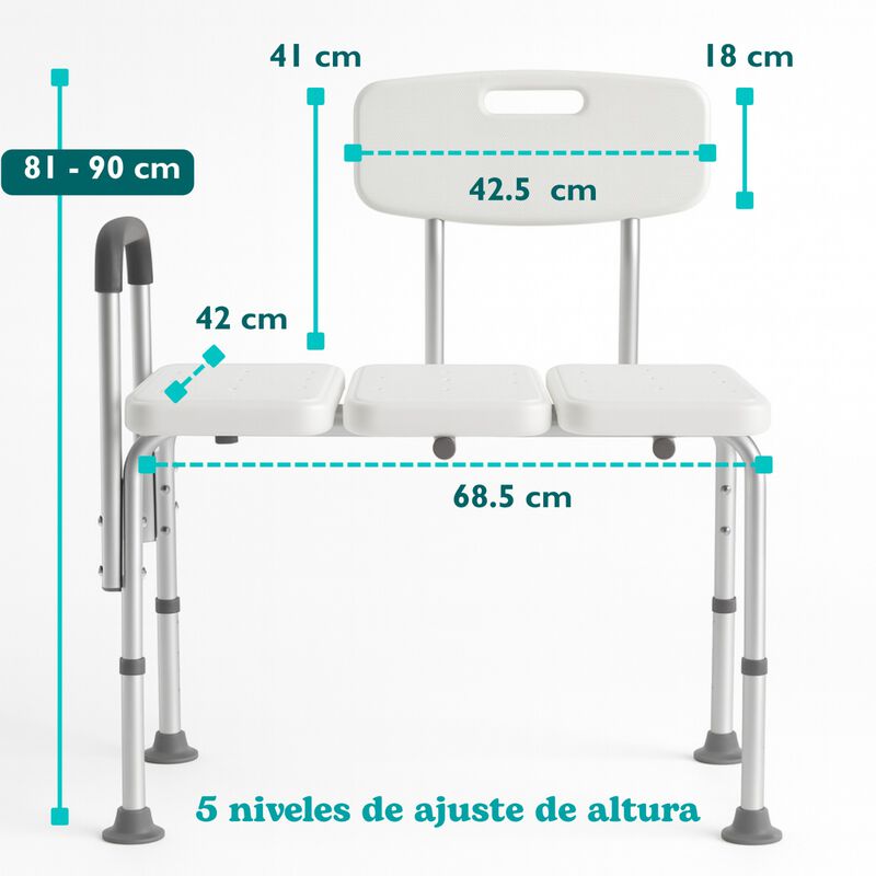 Silla Banco de Transferencia con Extensión para... image number null