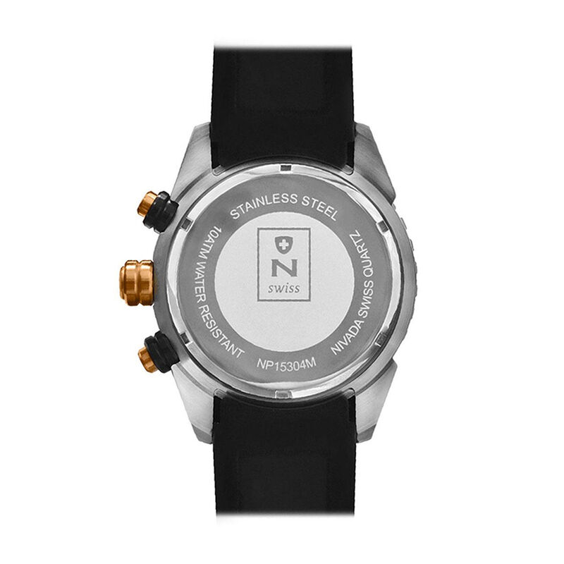 Reloj Nivada Waves Cab Bicolor Negro Ar&aacute;bigo image number null