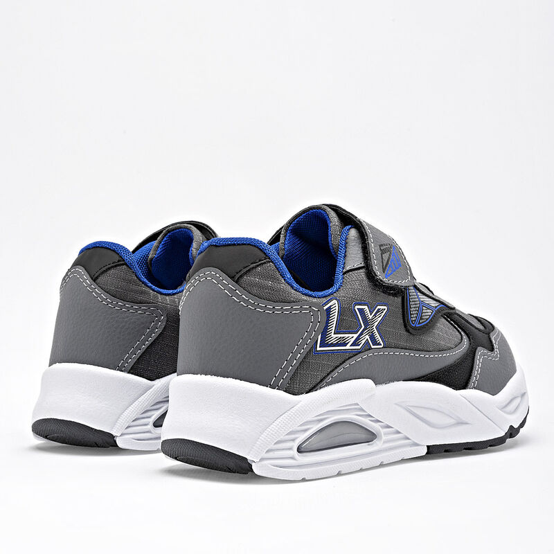 Lux-10 Tenis deportivo para ni&ntilde;o. Gris negro image number null