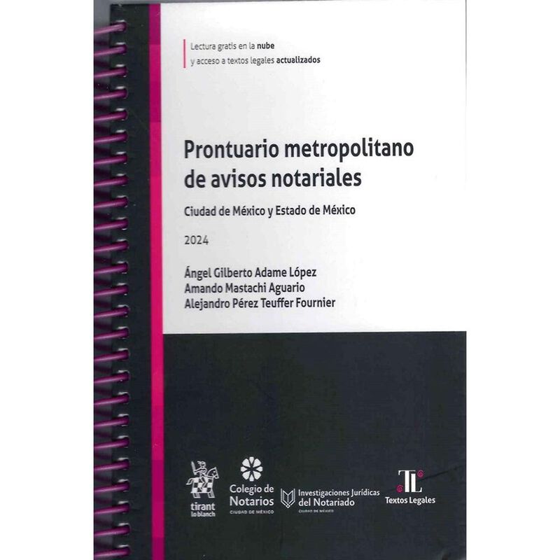 Prontuario Metropolitano De Avisos Notariales C... image number null