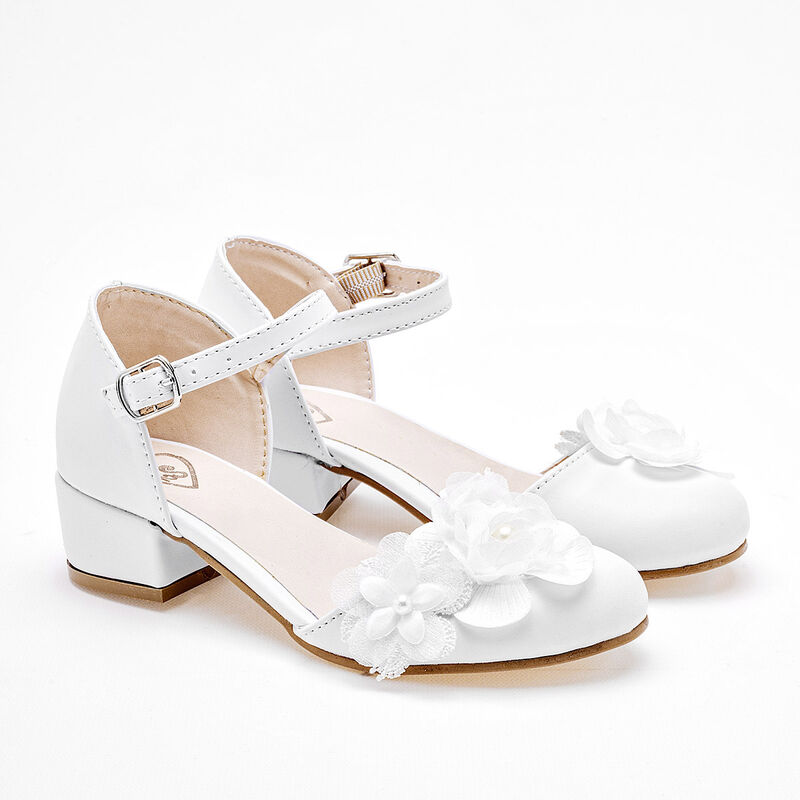 Ks Zapato de graduaci&oacute;n para ni&ntilde;a blanco image number null