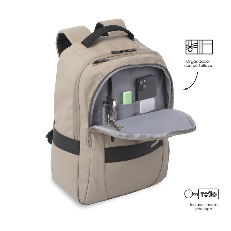 Mochila Grande Totto Wivetto 2.0 Con Porta Lapt... image number null