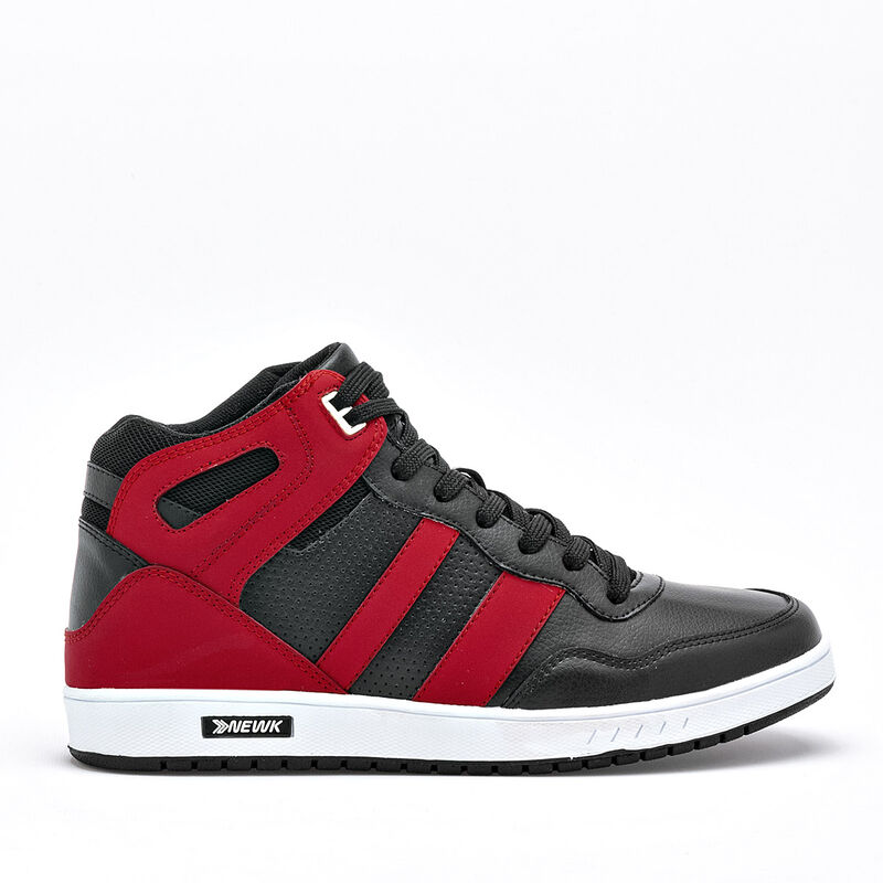 Newk Tenis urbano para hombre negro rojo image number null