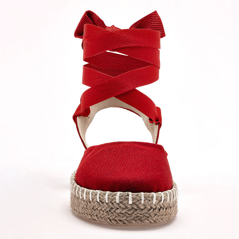 Queen sandalia tipo alpargata para mujer rojo c... image number null