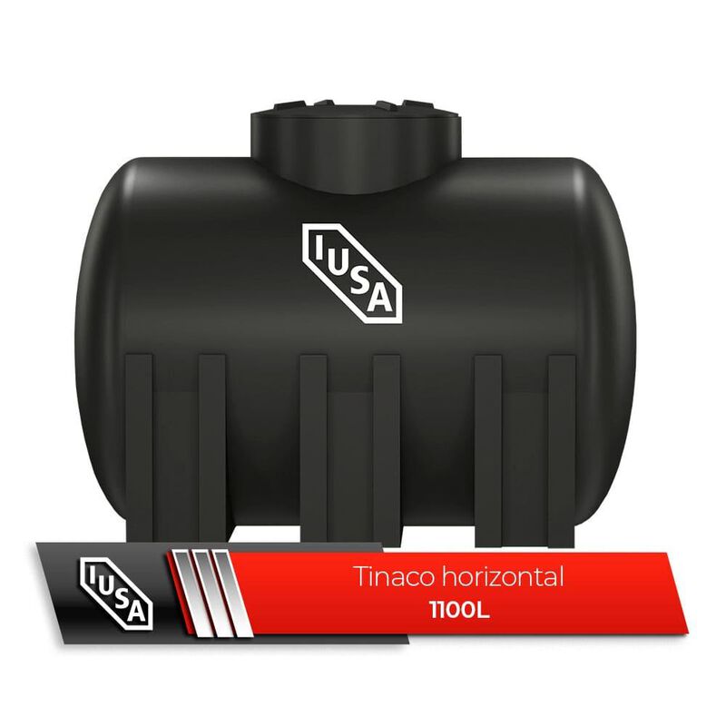 Tinaco Horizontal 1100 L Negro image number null
