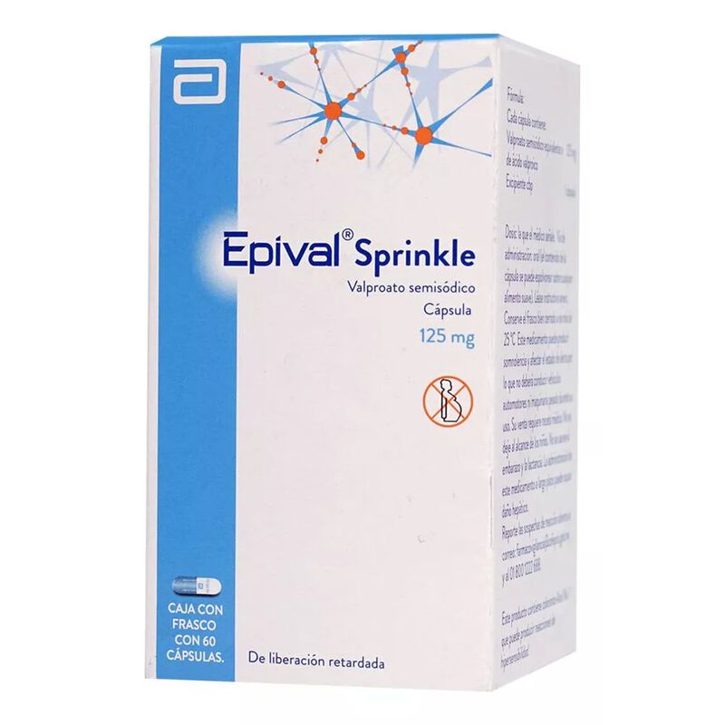 Epival Sprinkle C&aacute;psulas 125 Mg, 60 C&aacute;psulas image number null