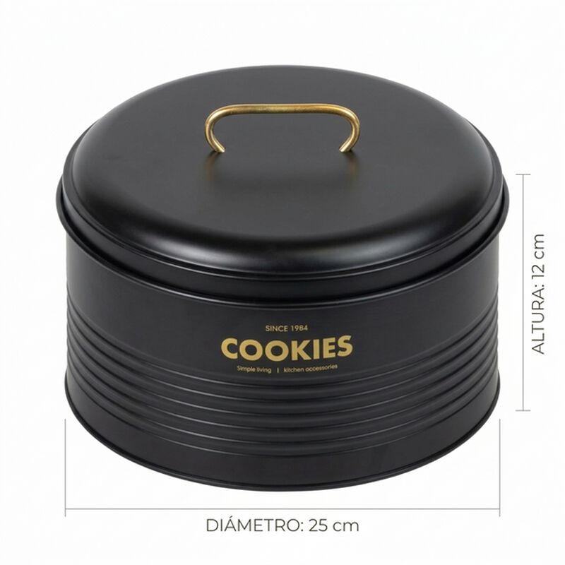 Juego De Contenedores Met&aacute;licos Con Tapa De Bam... image number null