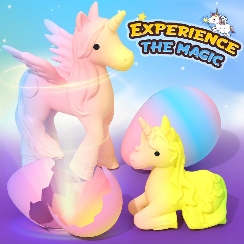 Paquete De 6 Juguetes Con Forma De Unicornio Pa... image number null