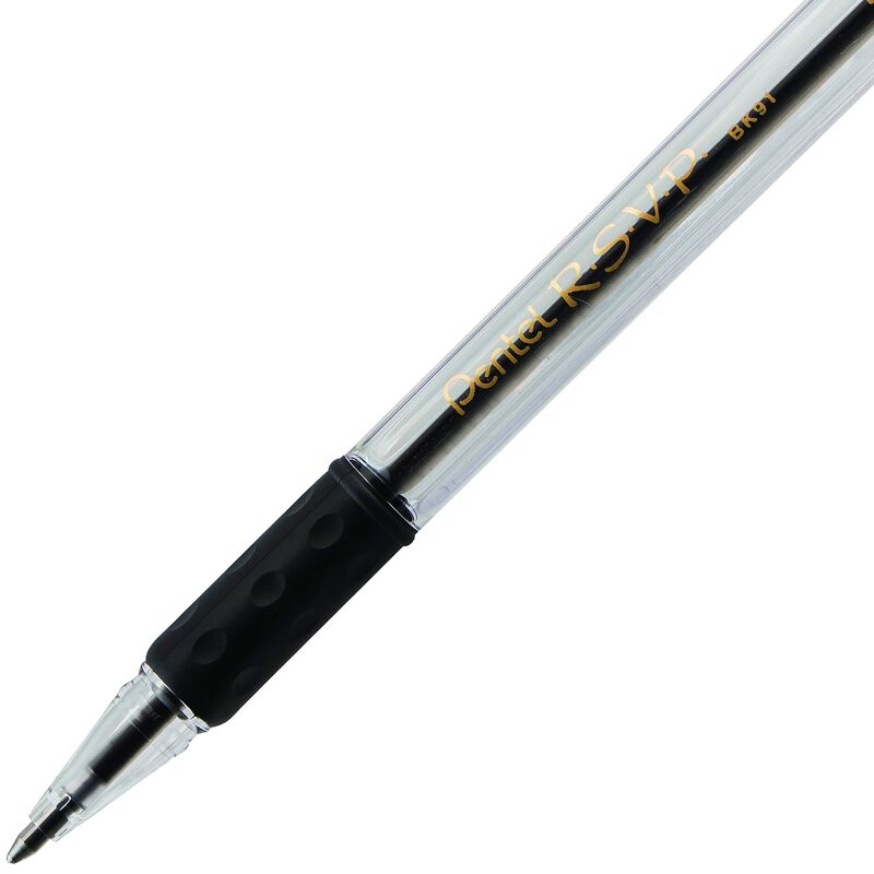 Bol&iacute;grafo Pentel Rsvp Bk91-a, Tinta Negra, 1,0 ... image number null