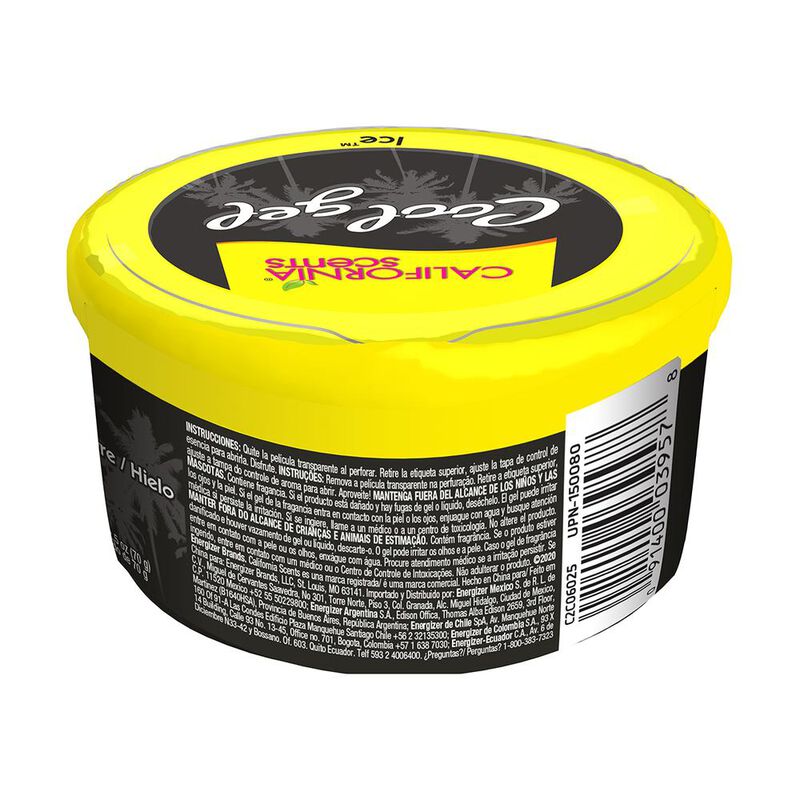 12 AROMATIZANTE GEL COCHE CALIFORNIA SCENTS ICE... image number null