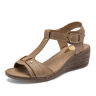 Lady One Sandalia para mujer beige