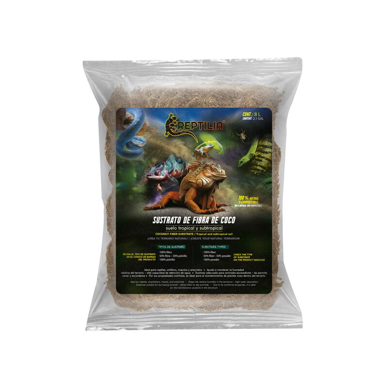 Reptilia Sustrato De Coco 100% Polvillo, 100% N... image number null