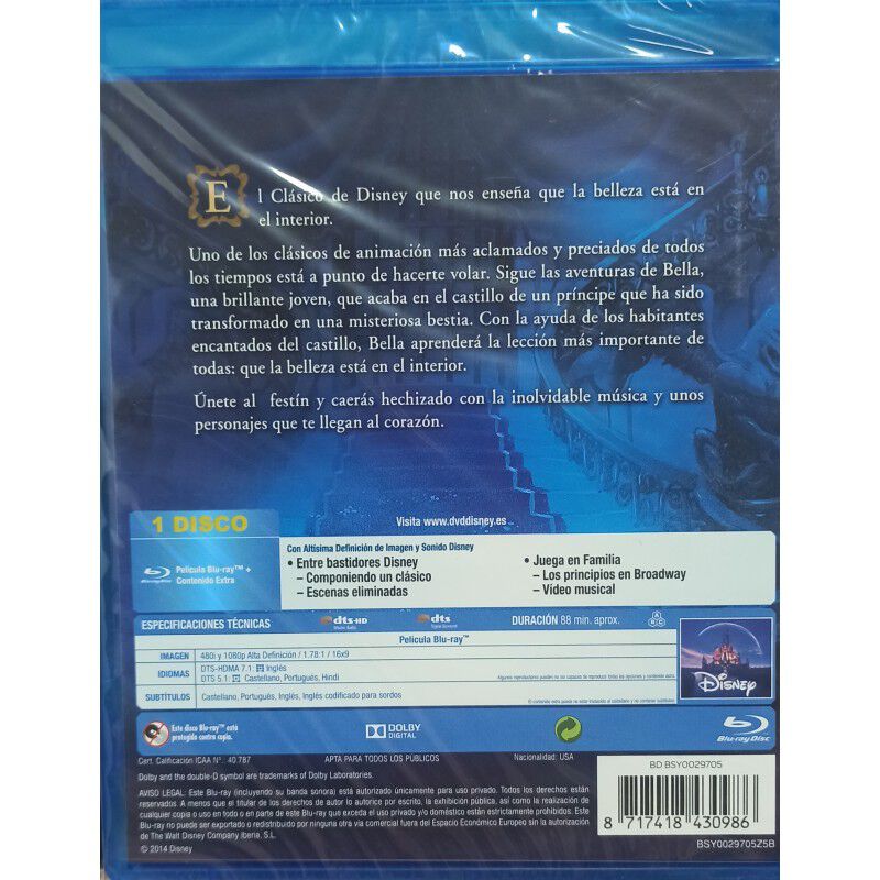 La Bella Y La Bestia [blu-ray] Multirregi&oacute;n 199... image number null
