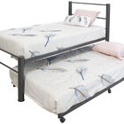 Cama Individual Con Cama Baja Deslizable Con Ruedas