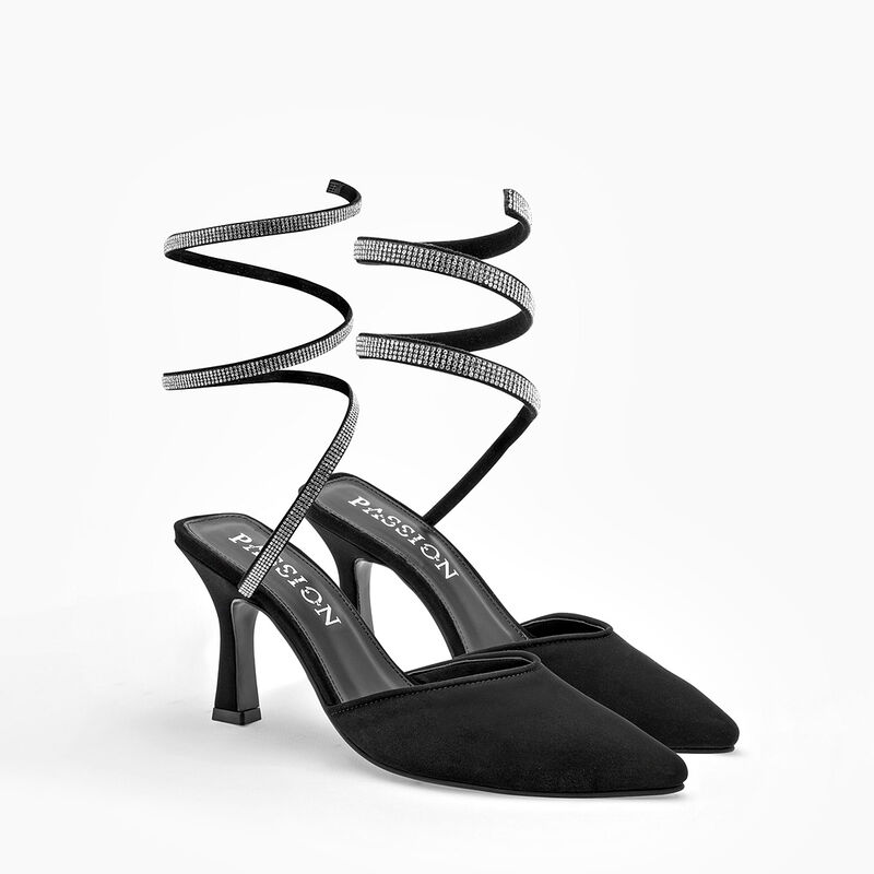 Clasben Zapatillas de fiesta para mujer negro image number null