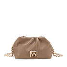 Bolsa Crossbody Chica Con Herraje De Monograma Color Camel