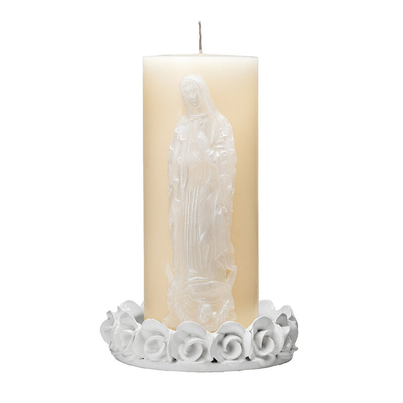 Cirio de la Virgen de Guadalupe con Porta Cirio... image number null