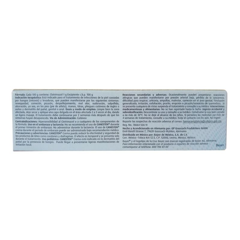 Canesten 1 G 30 Gramos image number null