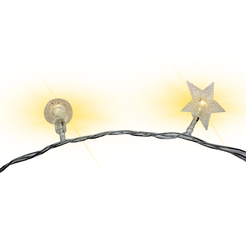 Luces LED 50 Figuras Navide&ntilde;as Luz Calida Cable... image number null