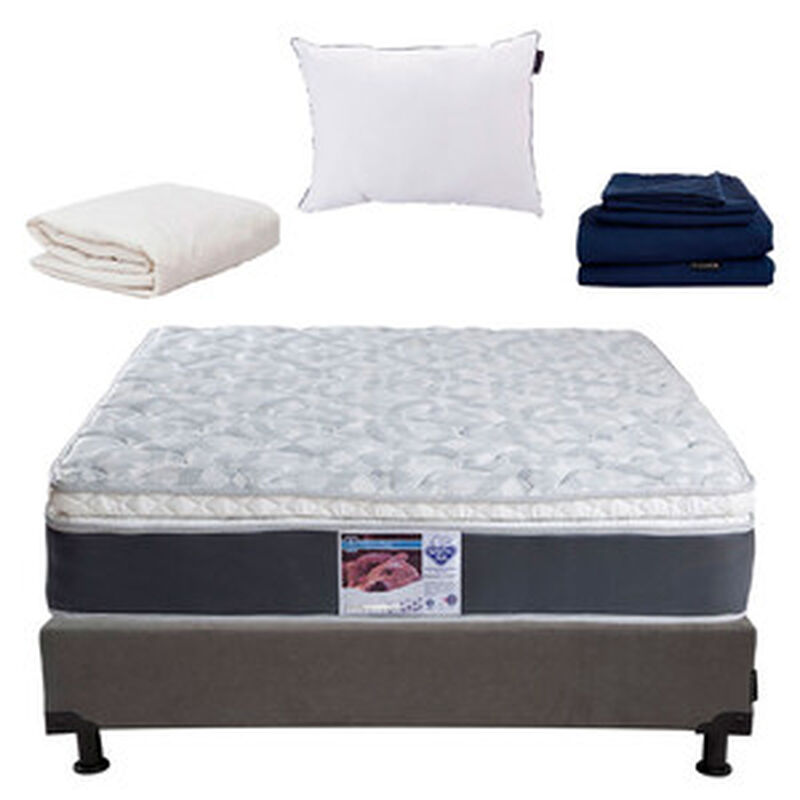 Colchón Queen Size Spring Air Marte+Sábanas Dic... image number null