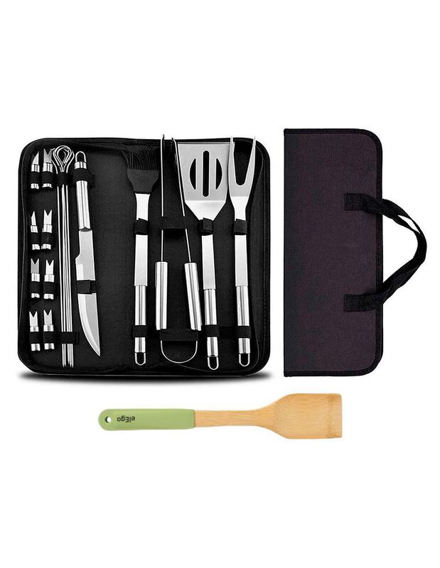 Set Utensilios Elego De Acero Inoxidable image number null