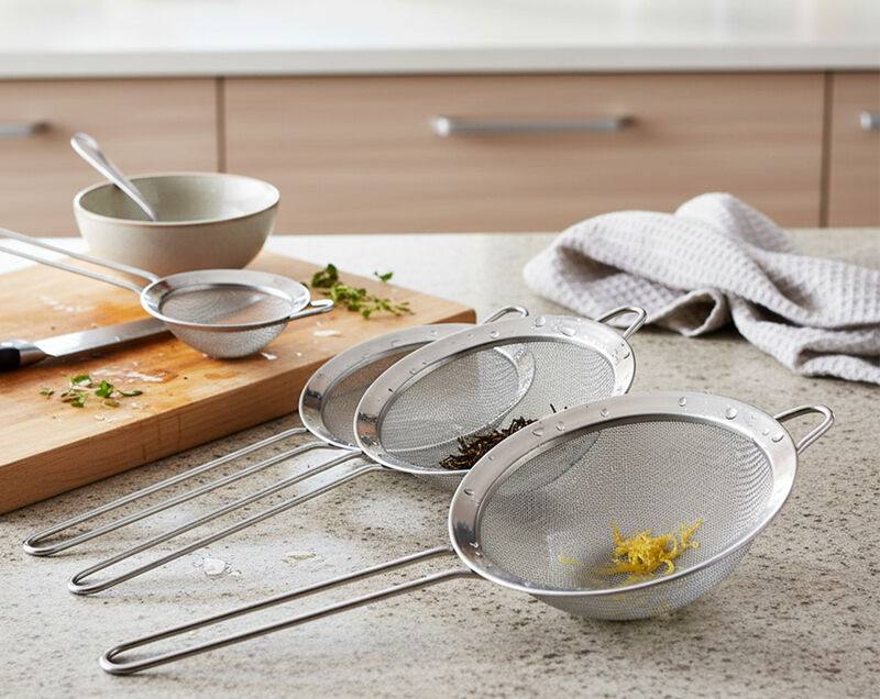 Bluelander Set de 4 Coladores de Cocina de Acer... image number null