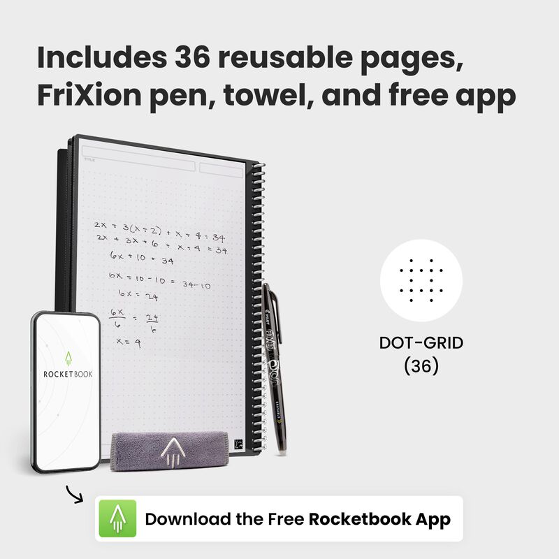 Notebook Rocketbook Core, Reutilizable, Tama&ntilde;o ... image number null
