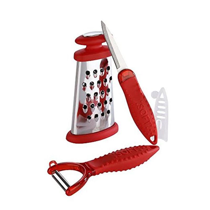 Juego De Utensilios Lugano 3 Piezas Rojo image number null