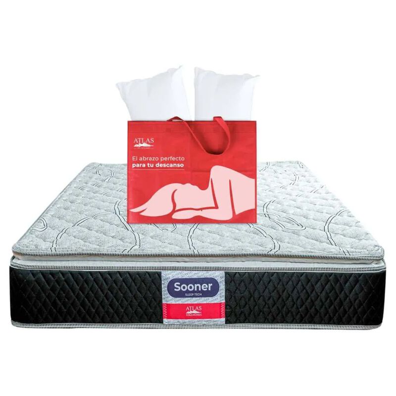 Colchon Individual Atlas Sooner + Almohada Atla... image number null
