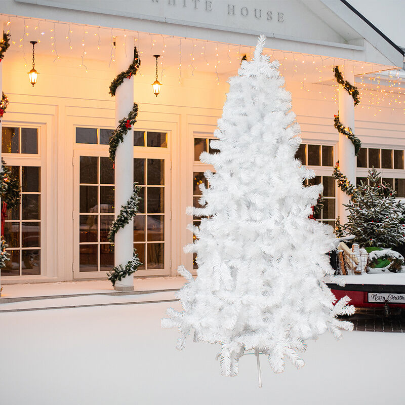 &Aacute;rbol Navide&ntilde;o Blanco Artificial Cepillo 210 Cm... image number null
